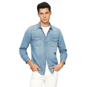 Pepe Jeans Men's Cotton Regular Fit Shirt